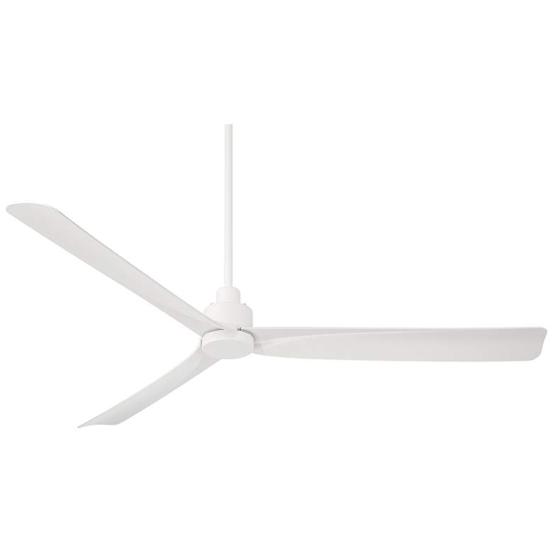 Image 6 60" Casa Vieja Sailplane Matte White Damp Ceiling Fan with Remote more views