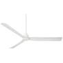 7_60" Casa Vieja Sailplane Matte White Damp Ceiling Fan with Remote more views