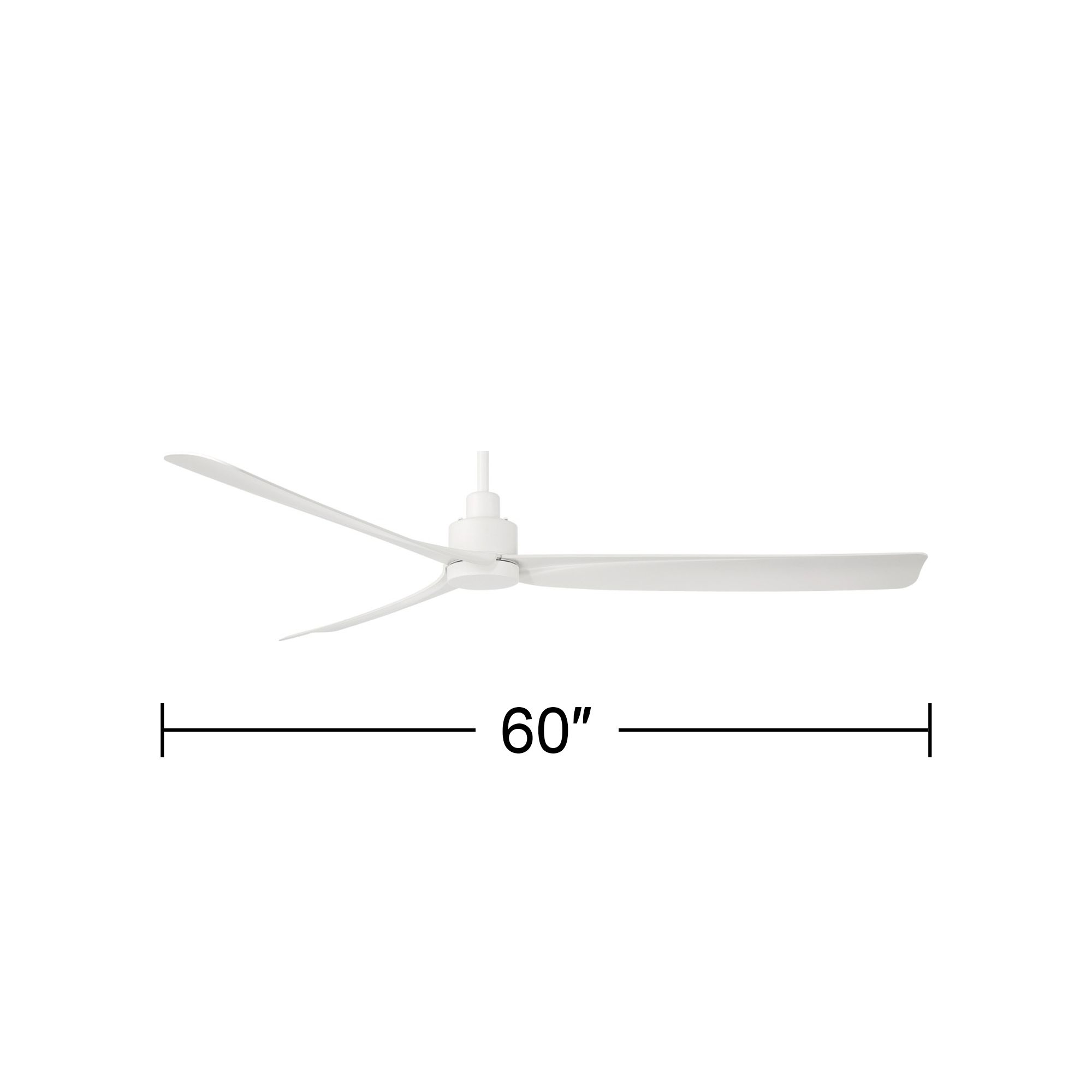 Watch A  Video About the 60 Casa Vieja Sailplane Matte White Damp Ceiling Fan with Remote