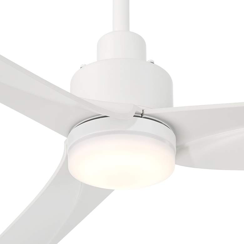 Image 3 60" Casa Vieja Sailplane Matte White Damp LED Ceiling Fan with Remote more views
