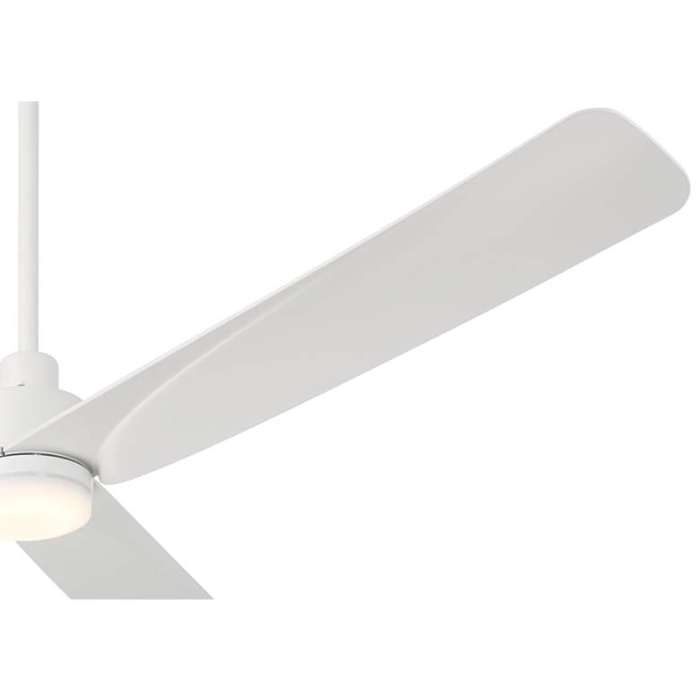 Image 4 60" Casa Vieja Sailplane Matte White Damp LED Ceiling Fan with Remote more views
