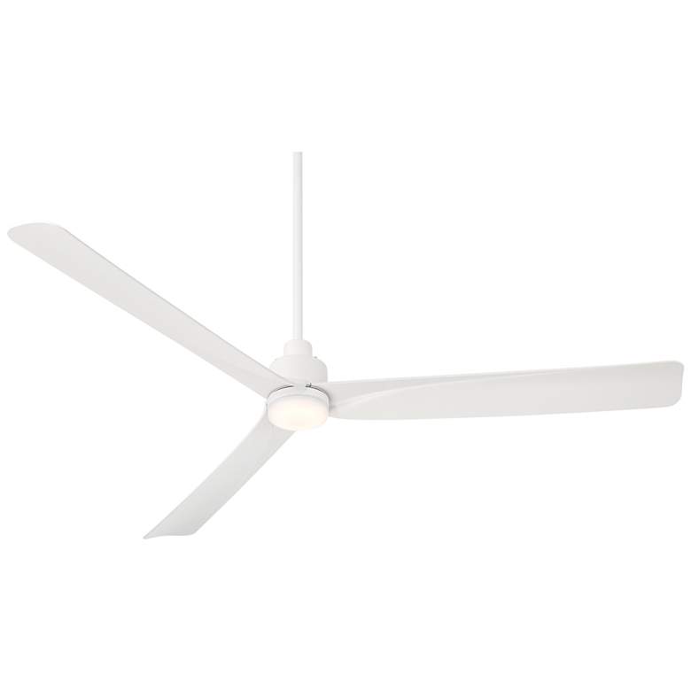 Image 5 60" Casa Vieja Sailplane Matte White Damp LED Ceiling Fan with Remote more views