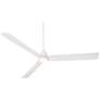 6_60" Casa Vieja Sailplane Matte White Damp LED Ceiling Fan with Remote more views