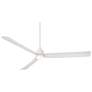7_60" Casa Vieja Sailplane Matte White Damp LED Ceiling Fan with Remote more views