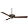 60" Casa Vieja Taladega Bronze Damp Rated Ceiling Fan with Remote