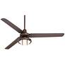 5_60" Casa Vieja Turbina DC Bronze Damp LED Ceiling Fan with Remote more views