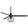 60" Casa Vieja Turbina™ DC Bronze Damp LED Ceiling Fan