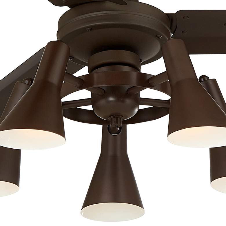 Image 3 60 inch Casa Vieja Turbina DC Bronze LED Ceiling Fan with Remote more views