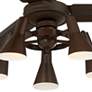 3_60" Casa Vieja Turbina DC Bronze LED Ceiling Fan with Remote more views