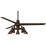 5_60" Casa Vieja Turbina DC Bronze LED Ceiling Fan with Remote more views