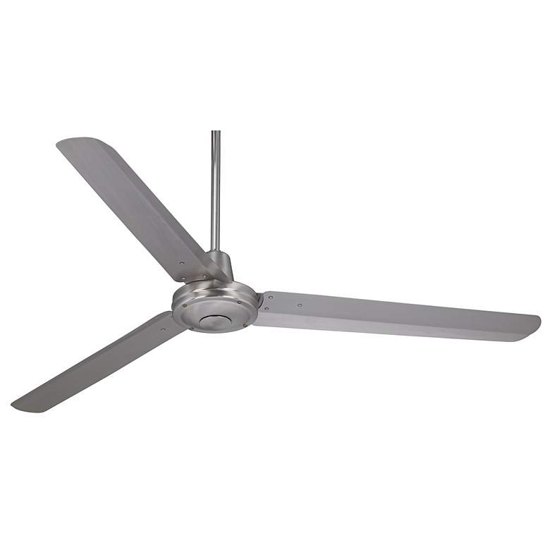 Image 2 60" Casa Vieja Turbina DC Brushed Nickel Ceiling Fan with Remote