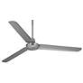 2_60" Casa Vieja Turbina DC Brushed Nickel Ceiling Fan with Remote