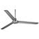 60" Casa Vieja Turbina DC Brushed Nickel Ceiling Fan with Remote