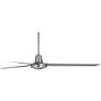 7_60" Casa Vieja Turbina DC Brushed Nickel Ceiling Fan with Remote more views