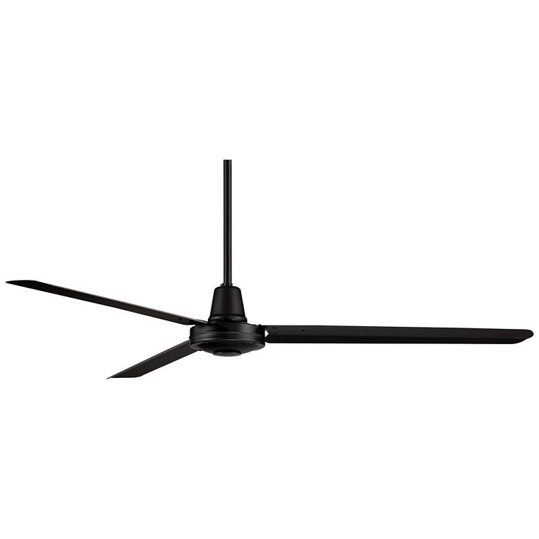 Image 5 60" Casa Vieja Turbina DC Damp Matte Black Ceiling Fan with Remote more views