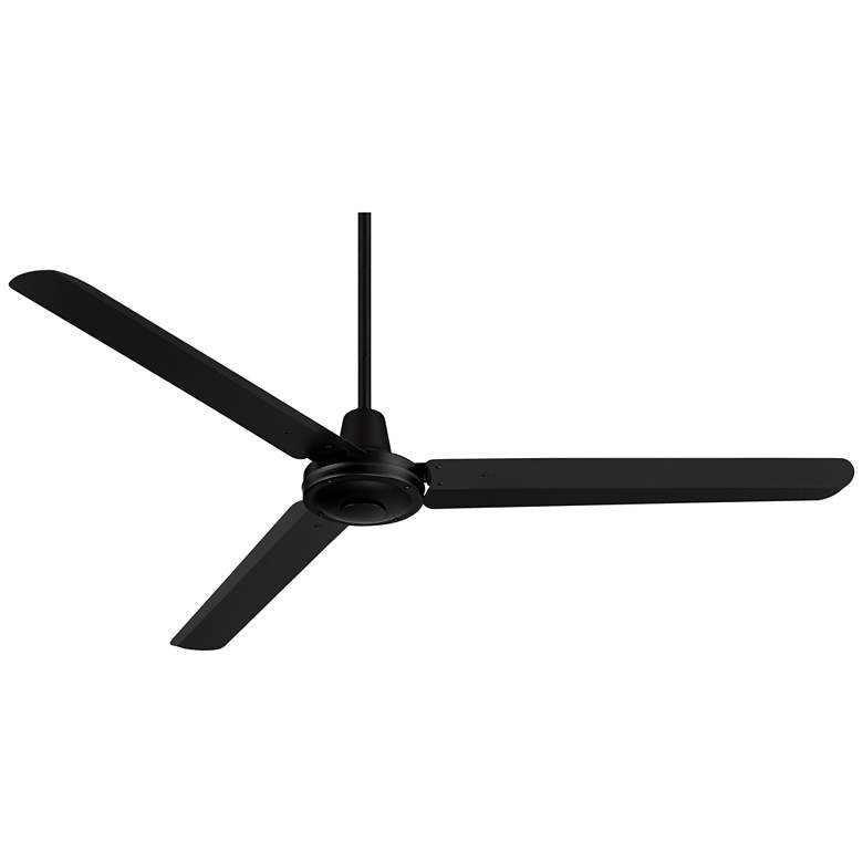 Image 6 60" Casa Vieja Turbina DC Damp Matte Black Ceiling Fan with Remote more views
