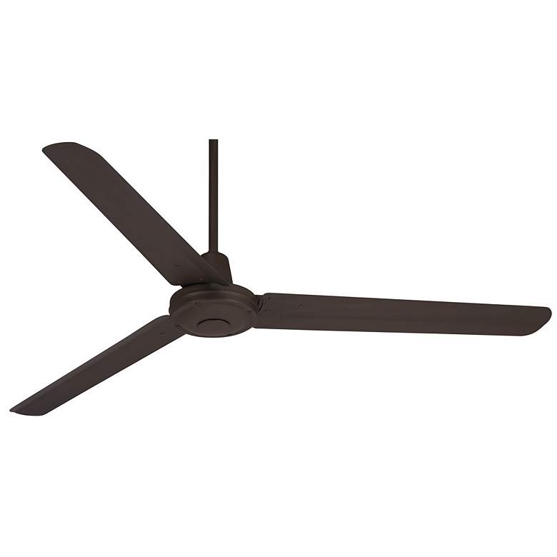 Image 2 60" Casa Vieja Turbina DC Damp Rated Bronze Ceiling Fan with Remote