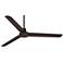 60" Casa Vieja Turbina DC Damp Rated Bronze Ceiling Fan with Remote