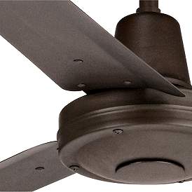 Image3 of 60" Casa Vieja Turbina DC Damp Rated Bronze Ceiling Fan with Remote more views