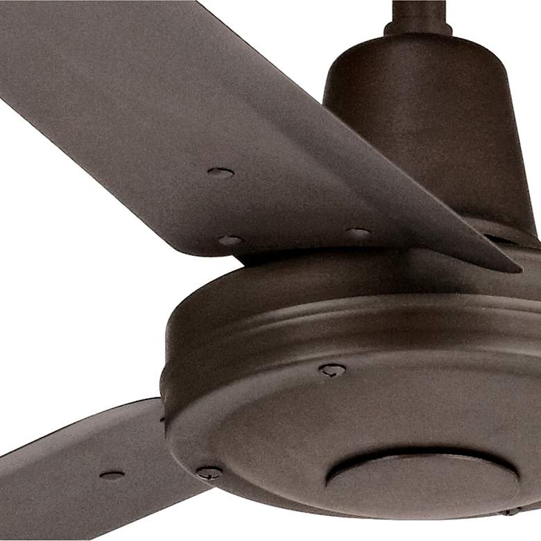 Image 3 60 inch Casa Vieja Turbina DC Damp Rated Bronze Ceiling Fan with Remote more views