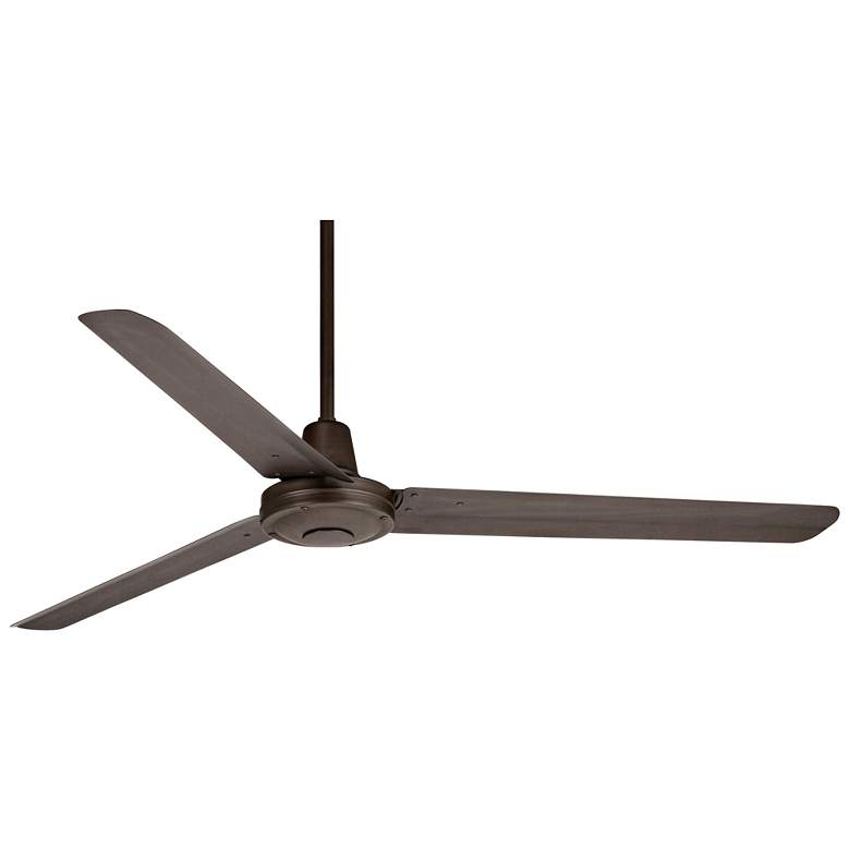 Image 6 60" Casa Vieja Turbina DC Damp Rated Bronze Ceiling Fan with Remote more views