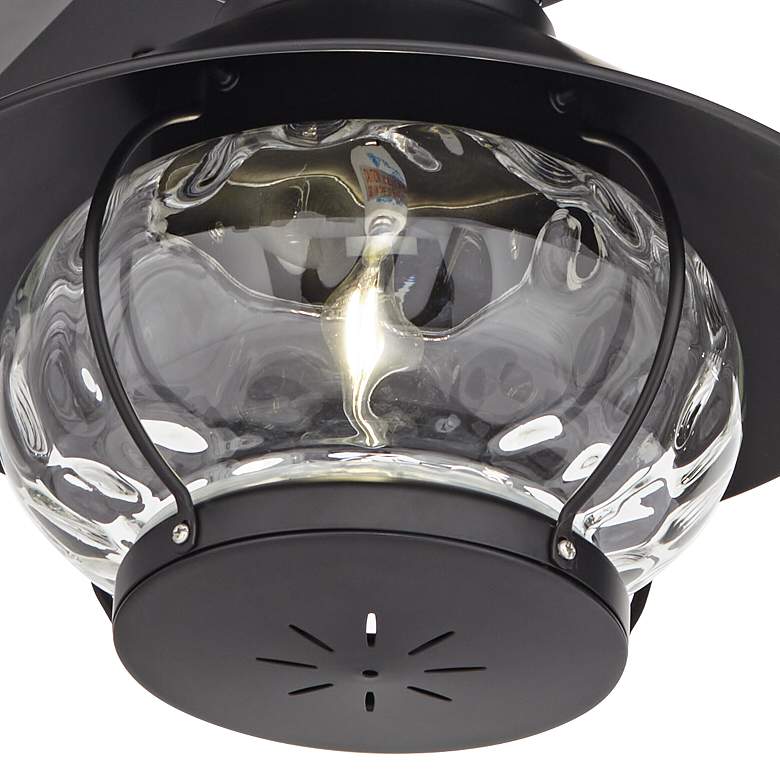 Image 5 60" Casa Vieja Turbina LED DC-Damp Matte Black Ceiling Fan with Remote more views