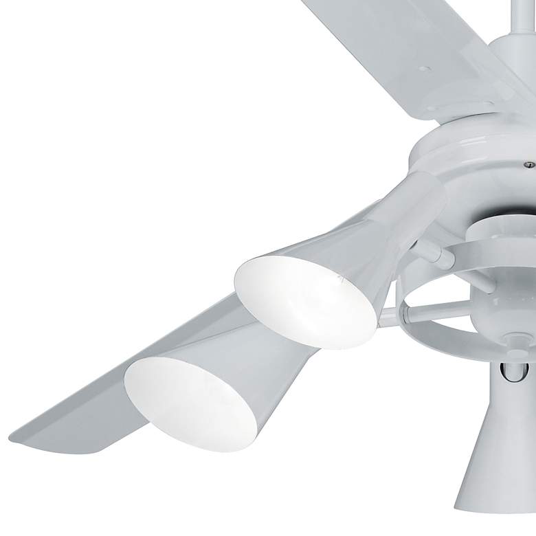 60&quot; Casa Vieja Turbina&#8482; White Ceiling Fan with Remote more views