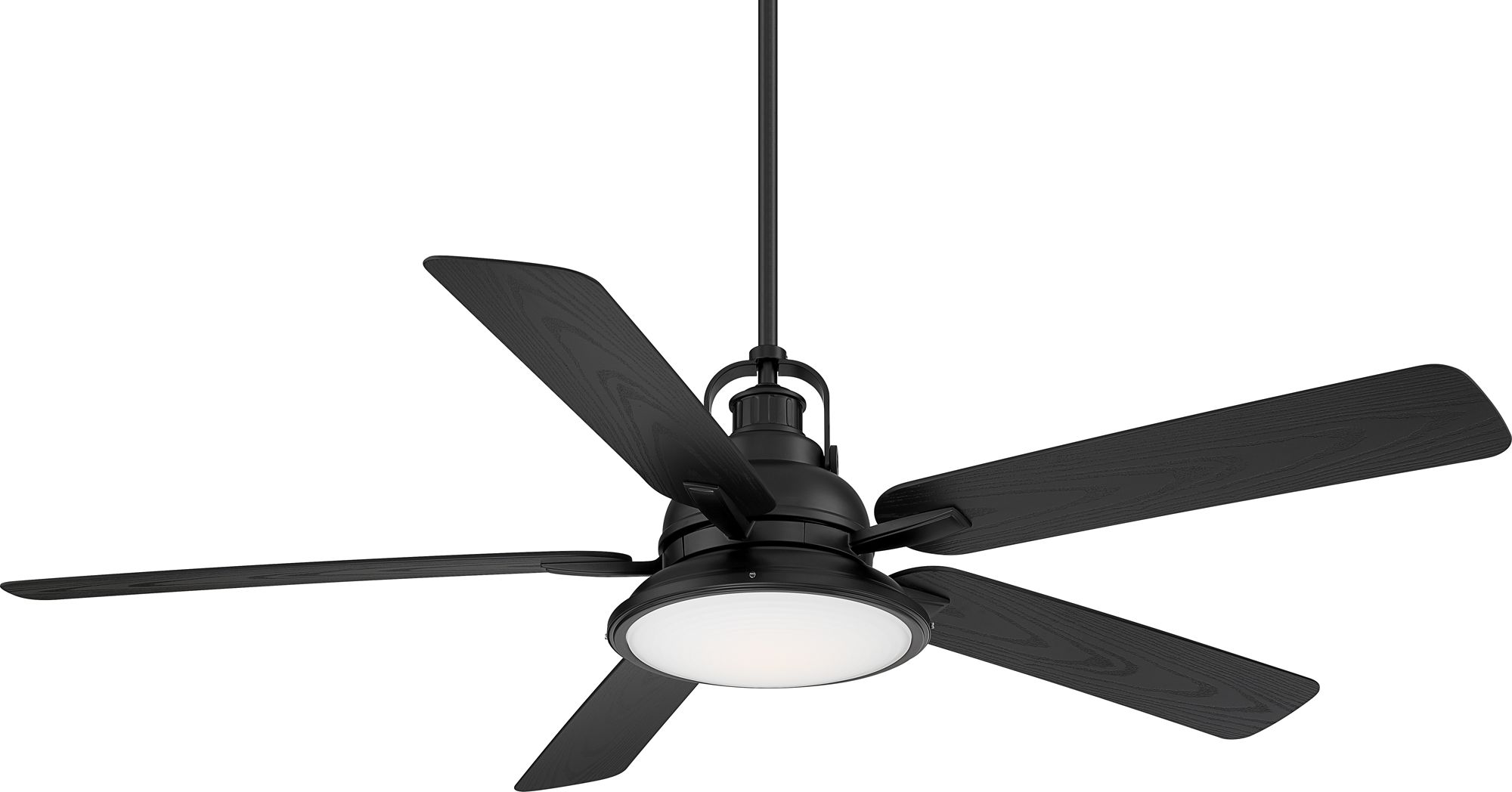 Image 3 60" Casa Vieja Wind and Sea Black LED Wet Rated Ceiling Fan
