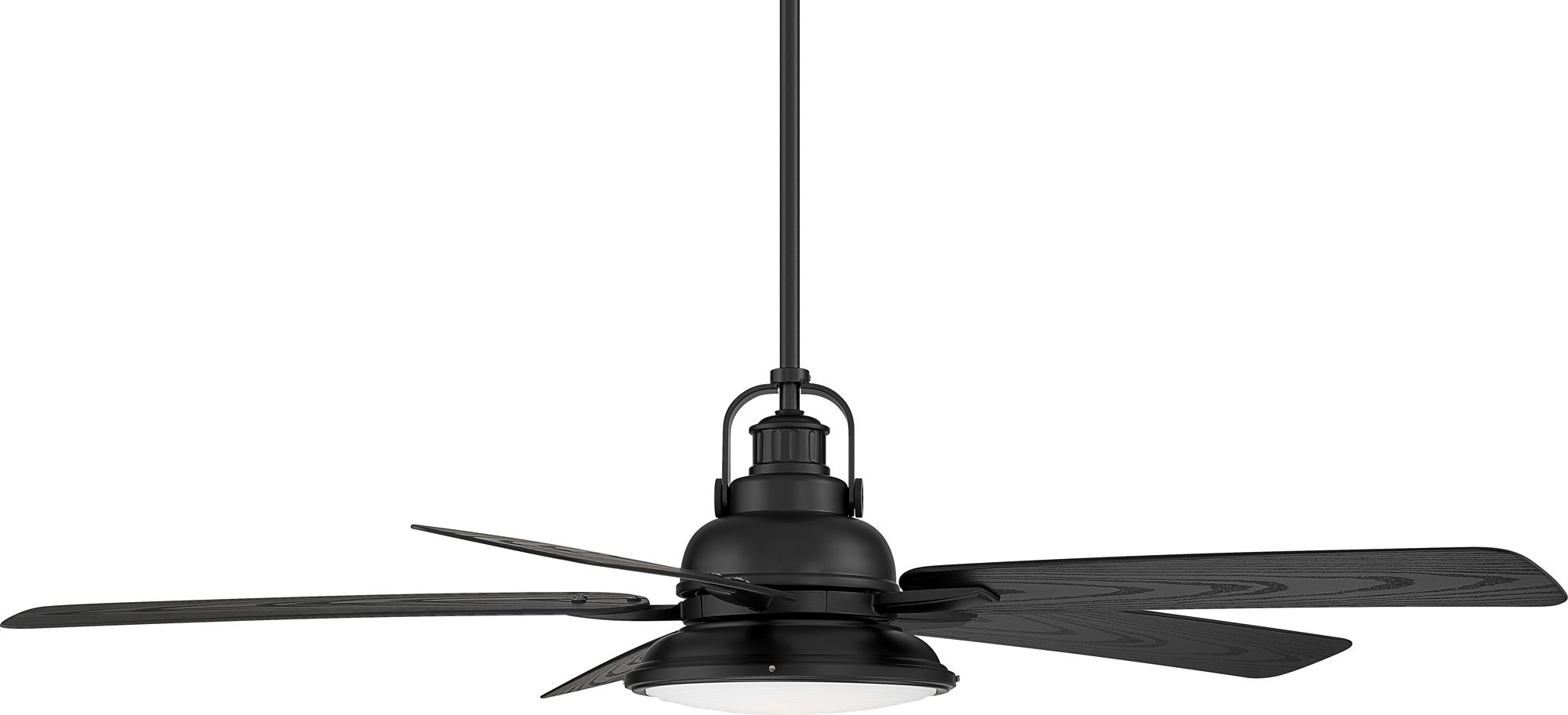 60" Casa Vieja Wind and Sea Black LED Wet Rated Ceiling Fan in scene