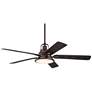 2_60" Casa Vieja Wind and Sea Bronze LED Outdoor Ceiling Fan with Remote