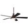 60" Casa Vieja Wind and Sea Bronze LED Outdoor Ceiling Fan with Remote