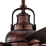 4_60" Casa Vieja Wind and Sea Bronze LED Outdoor Ceiling Fan with Remote more views