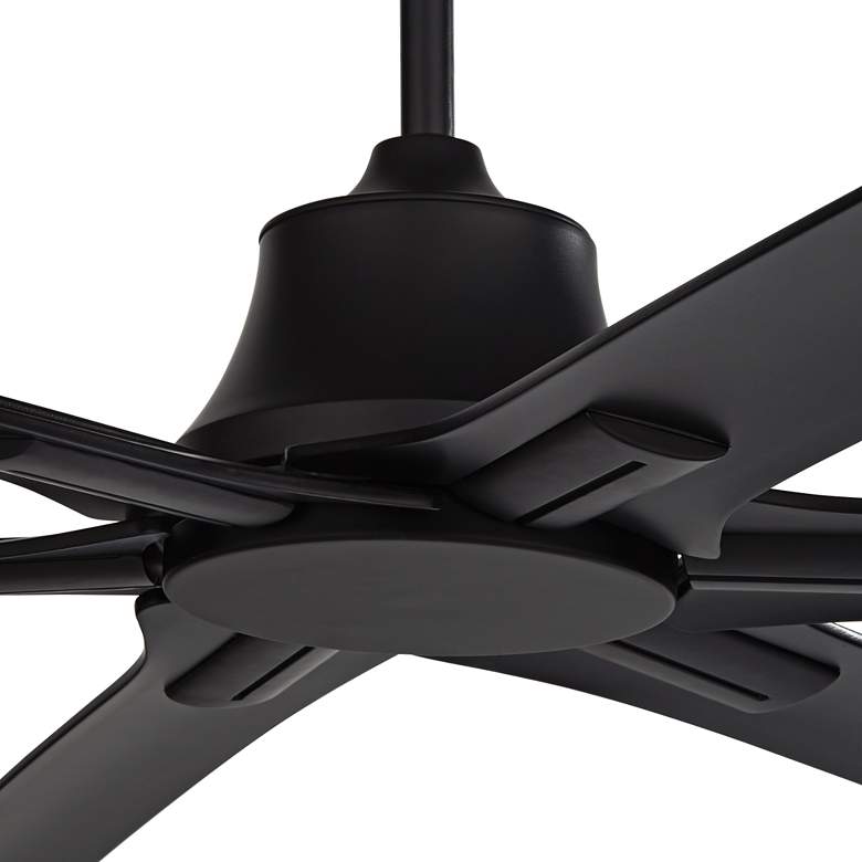 Image 3 60 inch Casa Vieja X-Force Matte Black Damp Rated Ceiling Fan with Remote more views