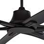 60" Casa Vieja X-Force Matte Black Damp Rated Ceiling Fan with Remote