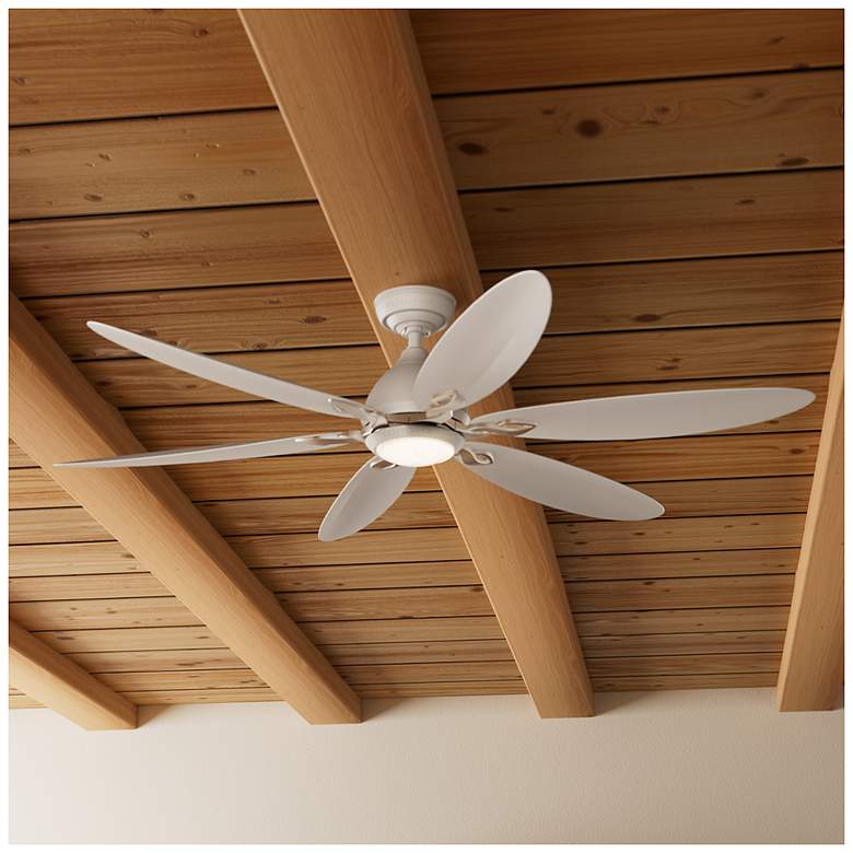 Image 7 60" Casablanca Azalea ENERGY STAR Fresh White Damp Rated Ceiling Fan more views