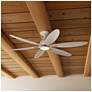 7_60" Casablanca Azalea ENERGY STAR Fresh White Damp Rated Ceiling Fan more views