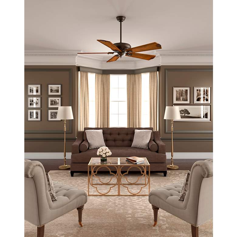 Image 3 60" Casablanca Fellini Brushed Cocoa Ceiling Fan and Wall Control more views