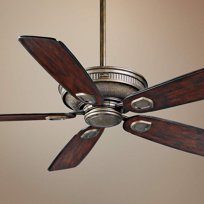 Image 1 60 inch Casablanca Heritage Aged Bronze Wet Rated Fan with Pull Chain