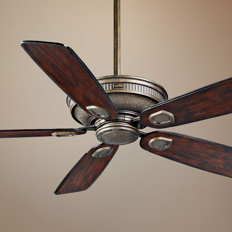 Image 1 60" Casablanca Heritage Aged Bronze Wet Rated Fan with Pull Chain