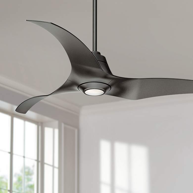 Image 1 60 inch Casablanca Stingray Granite Modern LED Ceiling Fan with Remote