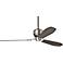60" Casablanca Tribeca Brushed Nickel Ceiling Fan with Wall Control