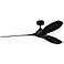 60" Collins Midnight Black Smart Ceiling Fan