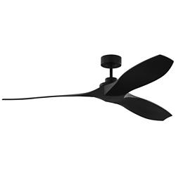 60" Collins Midnight Black Smart Ceiling Fan
