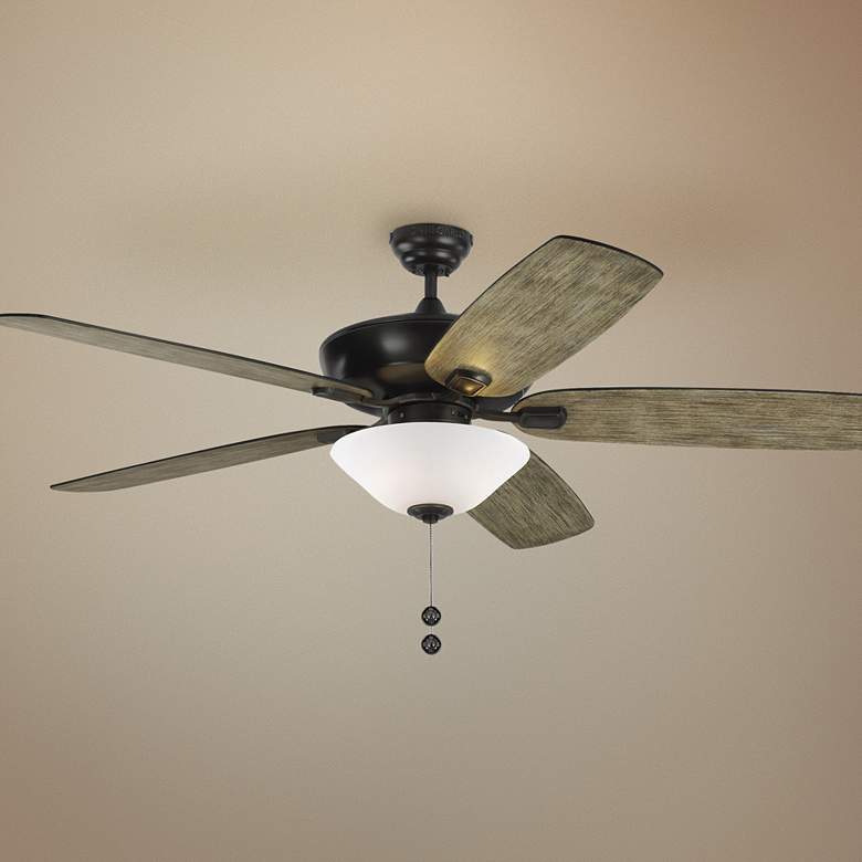 Image 1 60 inch Colony Super Max Plus Aged Pewter LED Damp Ceiling Fan