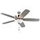 60" Colony Super Max Plus Brushed Steel LED Damp Ceiling Fan