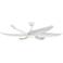 60" Coronado Matte White LED Smart Ceiling Fan