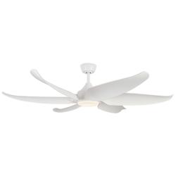 60" Coronado Matte White LED Smart Ceiling Fan