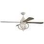 60" Craftmade Augusta LED Ceiling Fan in Cottage White with Remote