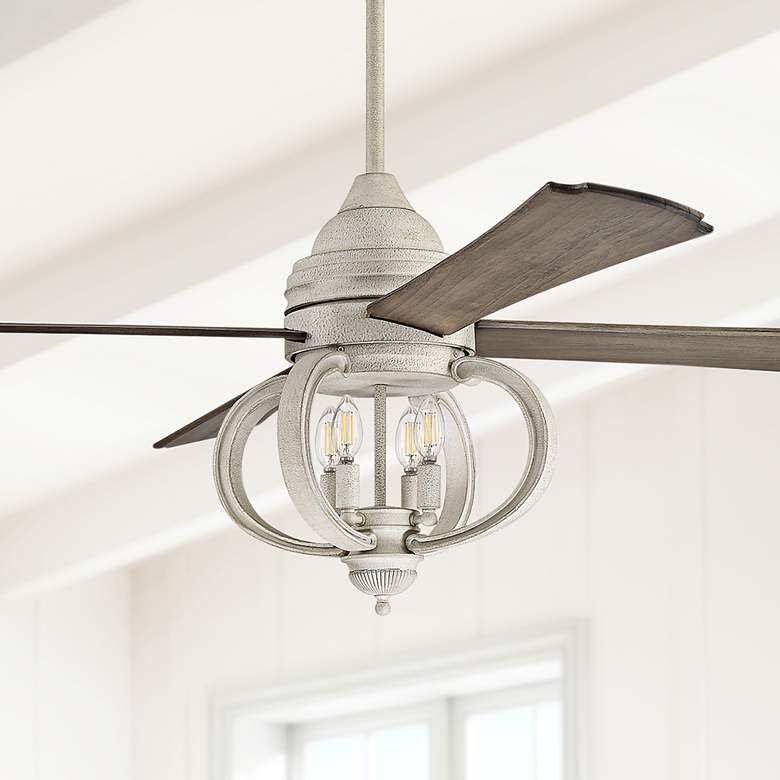Image 1 60" Craftmade Augusta LED Ceiling Fan in Cottage White with Remote
