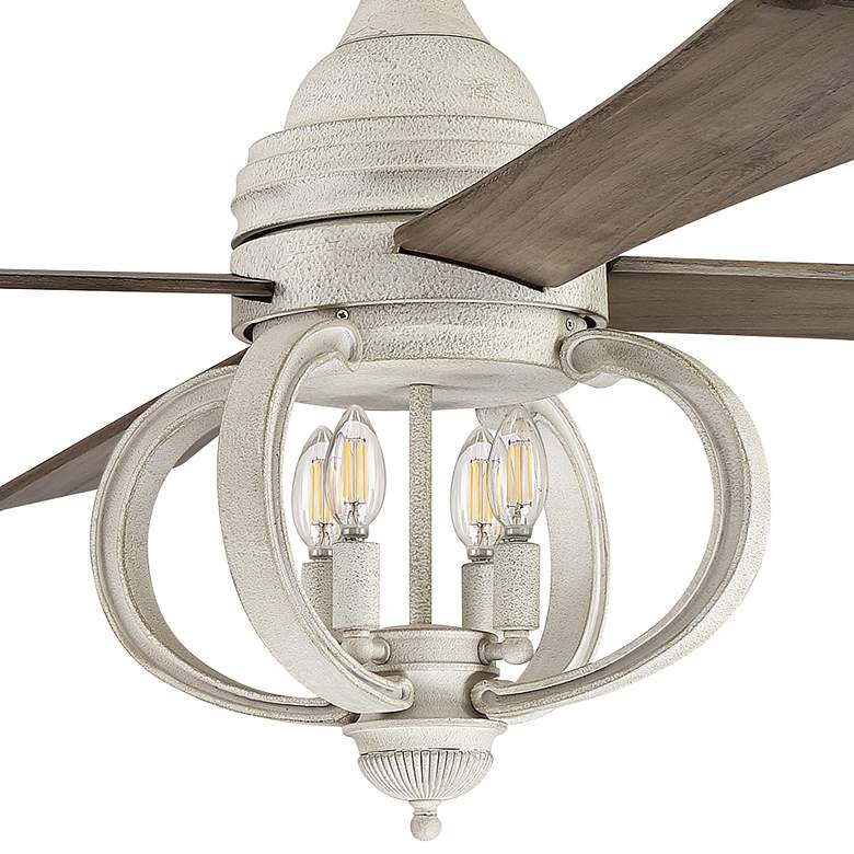 Image 3 60" Craftmade Augusta LED Ceiling Fan in Cottage White with Remote more views